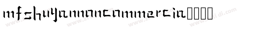 MFShuYanNoncommercia字体转换