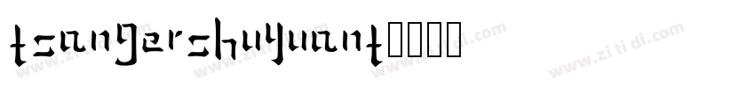 TsangerShuYuanT字体转换