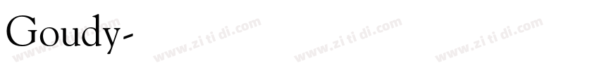 Goudy字体转换