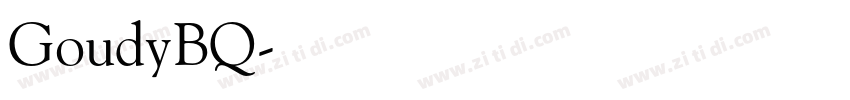 GoudyBQ字体转换
