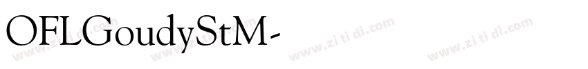 OFLGoudyStM字体转换