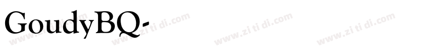 GoudyBQ字体转换