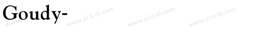 Goudy字体转换