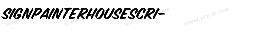 SignPainterHouseScri字体转换