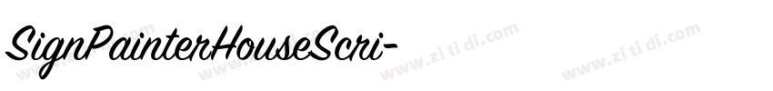 SignPainterHouseScri字体转换