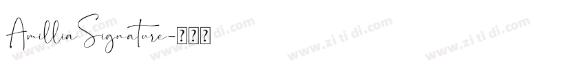 AmilliaSignature字体转换