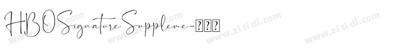 HBOSignatureSuppleme字体转换