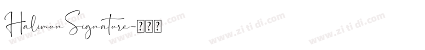HalimunSignature字体转换