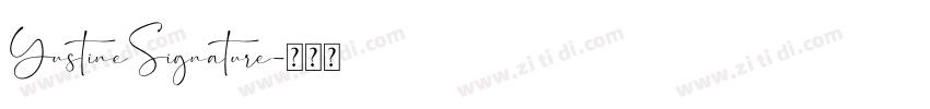 YustineSignature字体转换