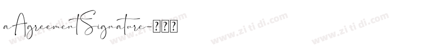 aAgreementSignature字体转换