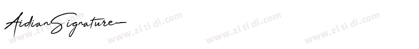 AidianSignature字体转换