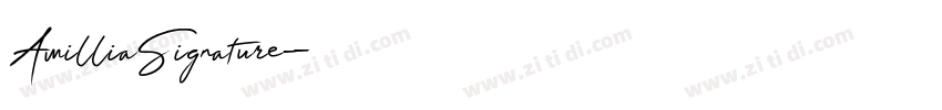 AmilliaSignature字体转换