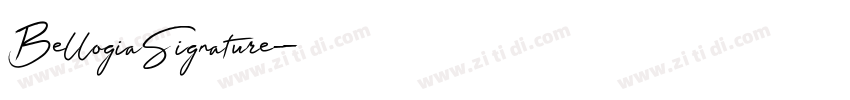 BellogiaSignature字体转换