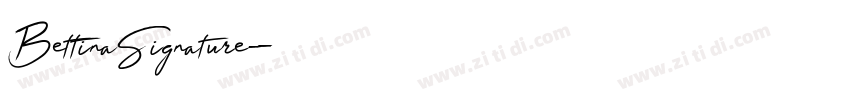 BettinaSignature字体转换