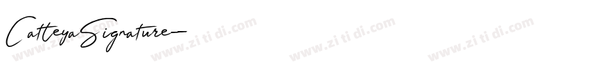 CatleyaSignature字体转换