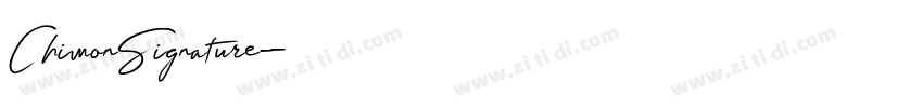 ChimonSignature字体转换