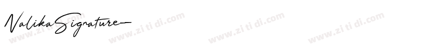 NalikaSignature字体转换