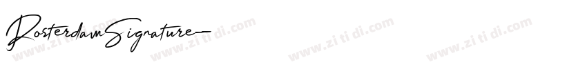 RosterdamSignature字体转换