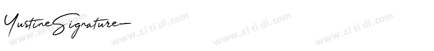 YustineSignature字体转换