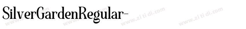 SilverGardenRegular字体转换 SilverGardenRegular字体转换