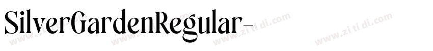 SilverGardenRegular字体转换 SilverGardenRegular字体转换