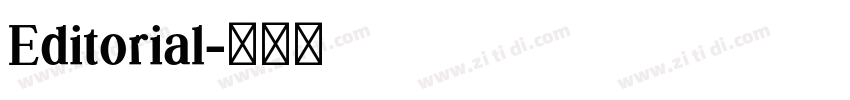 Editorial字体转换