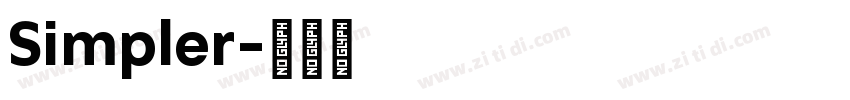 Simpler字体转换