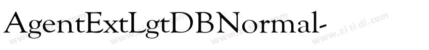 AgentExtLgtDBNormal字体转换 AgentExtLgtDBNormal字体转换