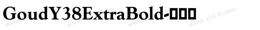 GoudY38ExtraBold字体转换