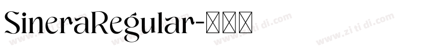 SineraRegular字体转换