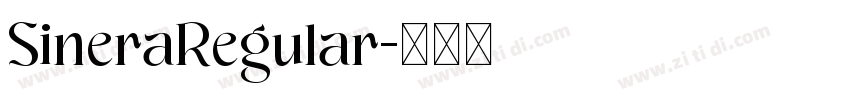 SineraRegular字体转换