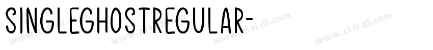 SingleGhostregular字体转换