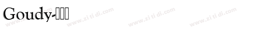 Goudy字体转换