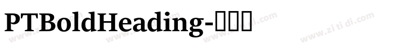 PTBoldHeading字体转换 PTBoldHeading字体转换
