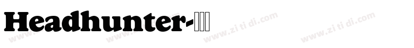 Headhunter字体转换