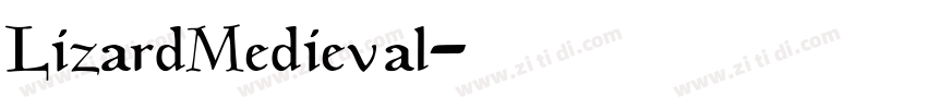 LizardMedieval字体转换