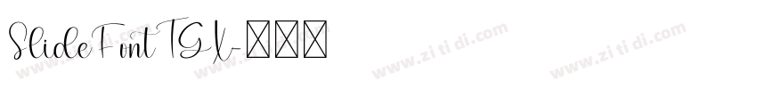 SlideFontTGX字体转换
