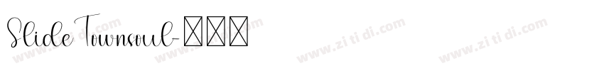 SlideTownsoul字体转换