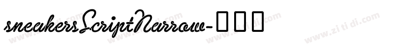 sneakersScriptNarrow字体转换