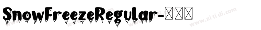 SnowFreezeRegular字体转换
