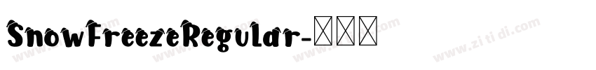 SnowFreezeRegular字体转换