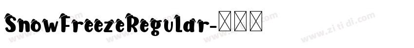 SnowFreezeRegular字体转换