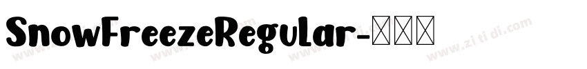 SnowFreezeRegular字体转换
