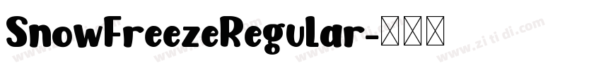SnowFreezeRegular字体转换