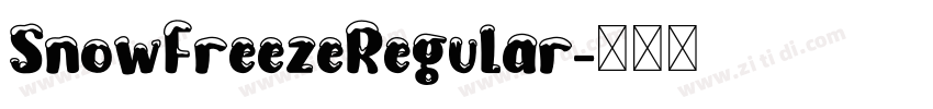 SnowFreezeRegular字体转换