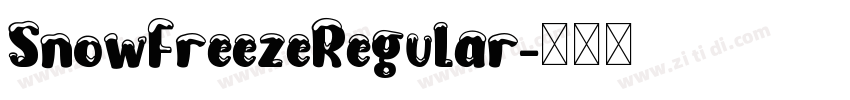 SnowFreezeRegular字体转换