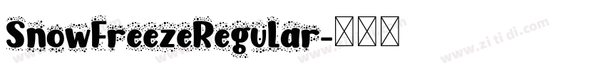 SnowFreezeRegular字体转换