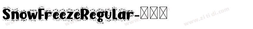 SnowFreezeRegular字体转换