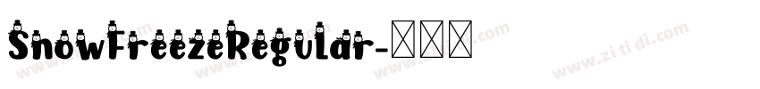 SnowFreezeRegular字体转换