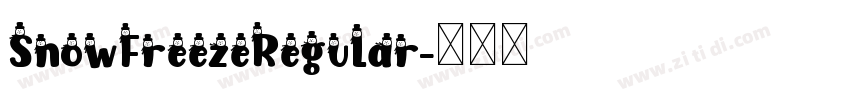 SnowFreezeRegular字体转换